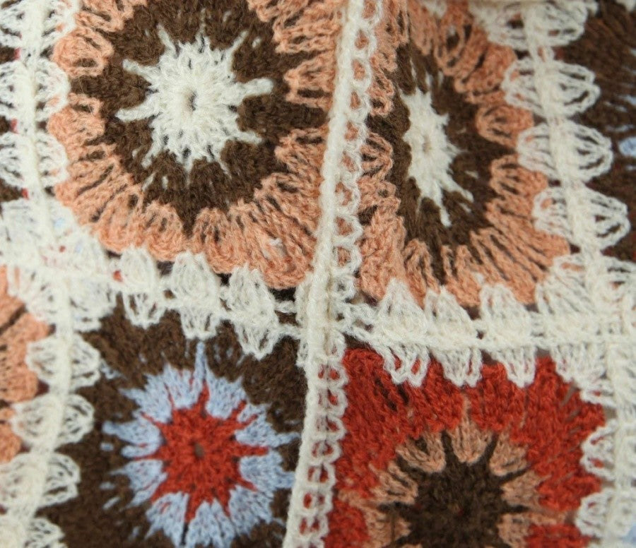 Women Boho Cardigan Sweater Crop Top 24 Crochet Summer Front